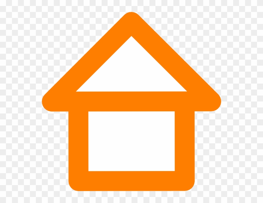House Logo Png Orange Clipart