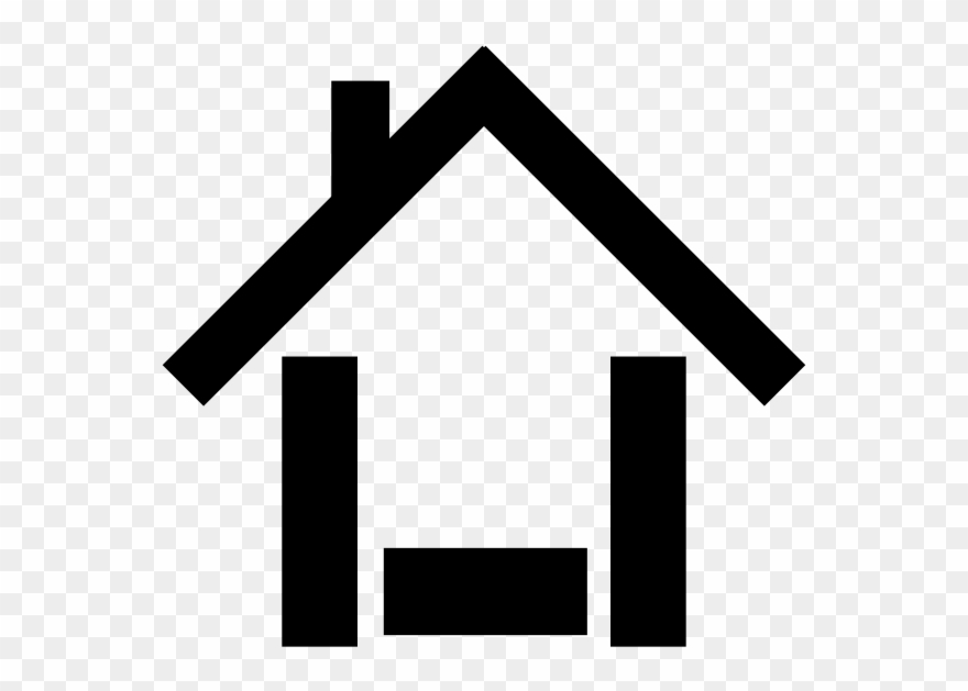 House Icon Black Clip Art At Clker Com Vector Online - House Of Cartoon Png Transparent Png