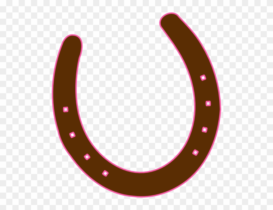 Svg Transparent Download Brown Horseshoe Clipart - Pink Horse Shoe Clip Art - Png Download
