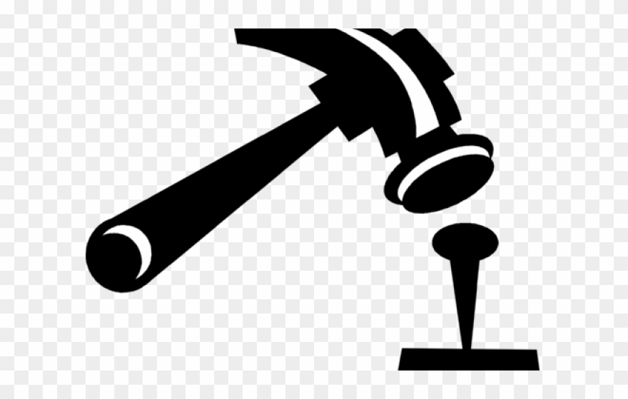 Nail Clipart Hamer - Applied Force - Png Download