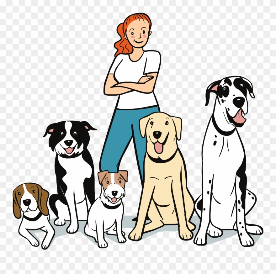 Dog Training Clipart - Cartoon Image Of Dog Trainer Png Transparent Png