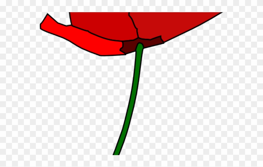 Poppy Clipart 4 Flower - Cartoon Poppy Flower - Png Download