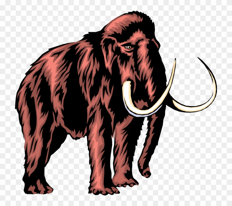 Prehistoric Woolly Image Illustration Clip Freeuse - Mammoth Clipart Png Transparent Png