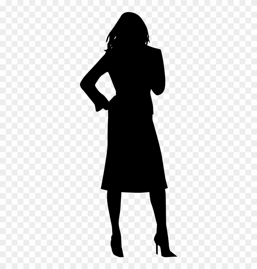 Sexy Clip Art - Woman Silhouette Vector - Png Download