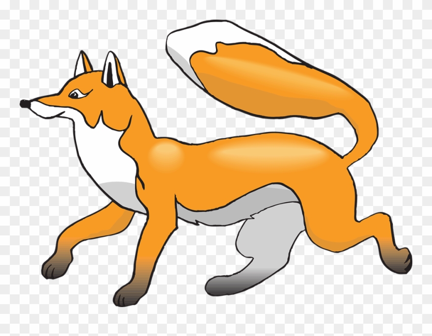 Clip Fox Clipart - Fox Running Clipart - Png Download