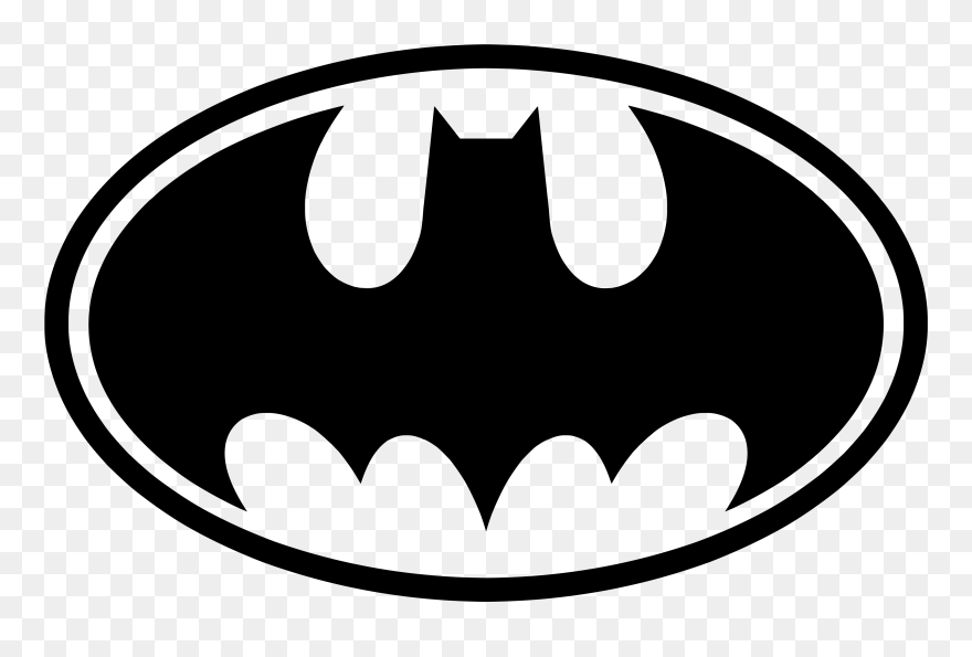 Svg Black And White Library Pictures Bedwalls Co Symbol - Batman Symbol Colouring Page Clipart