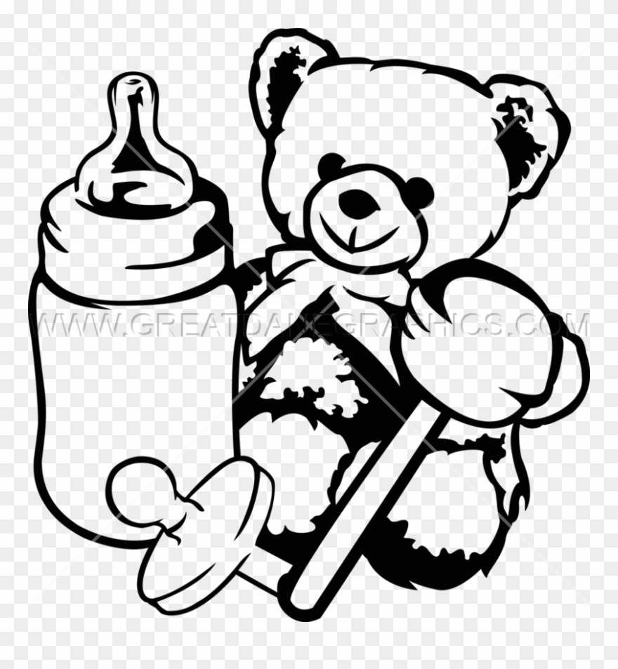 Vector Transparent Stock Collection Of High - Black And White Baby Toys Clipart - Png Download
