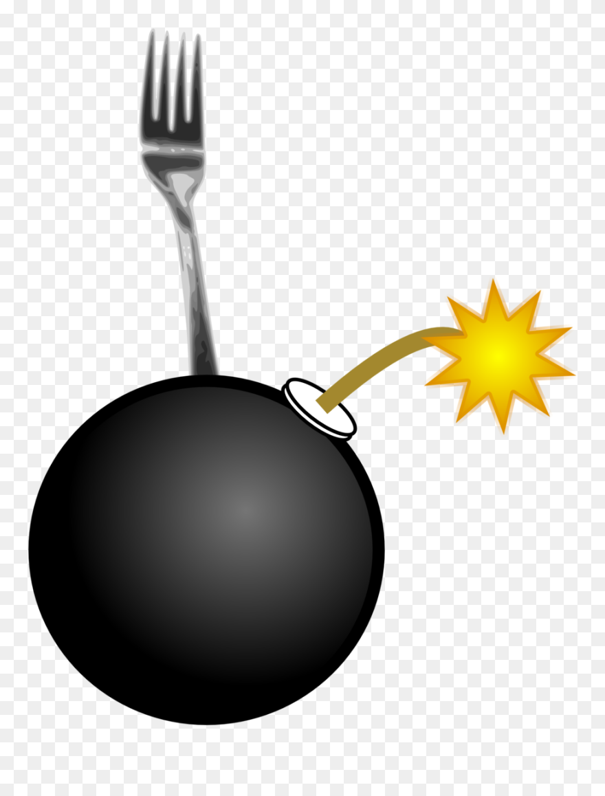 Fork With Spaghetti Svg Vector File, Vector Clip Art - Fork Bomb - Png Download