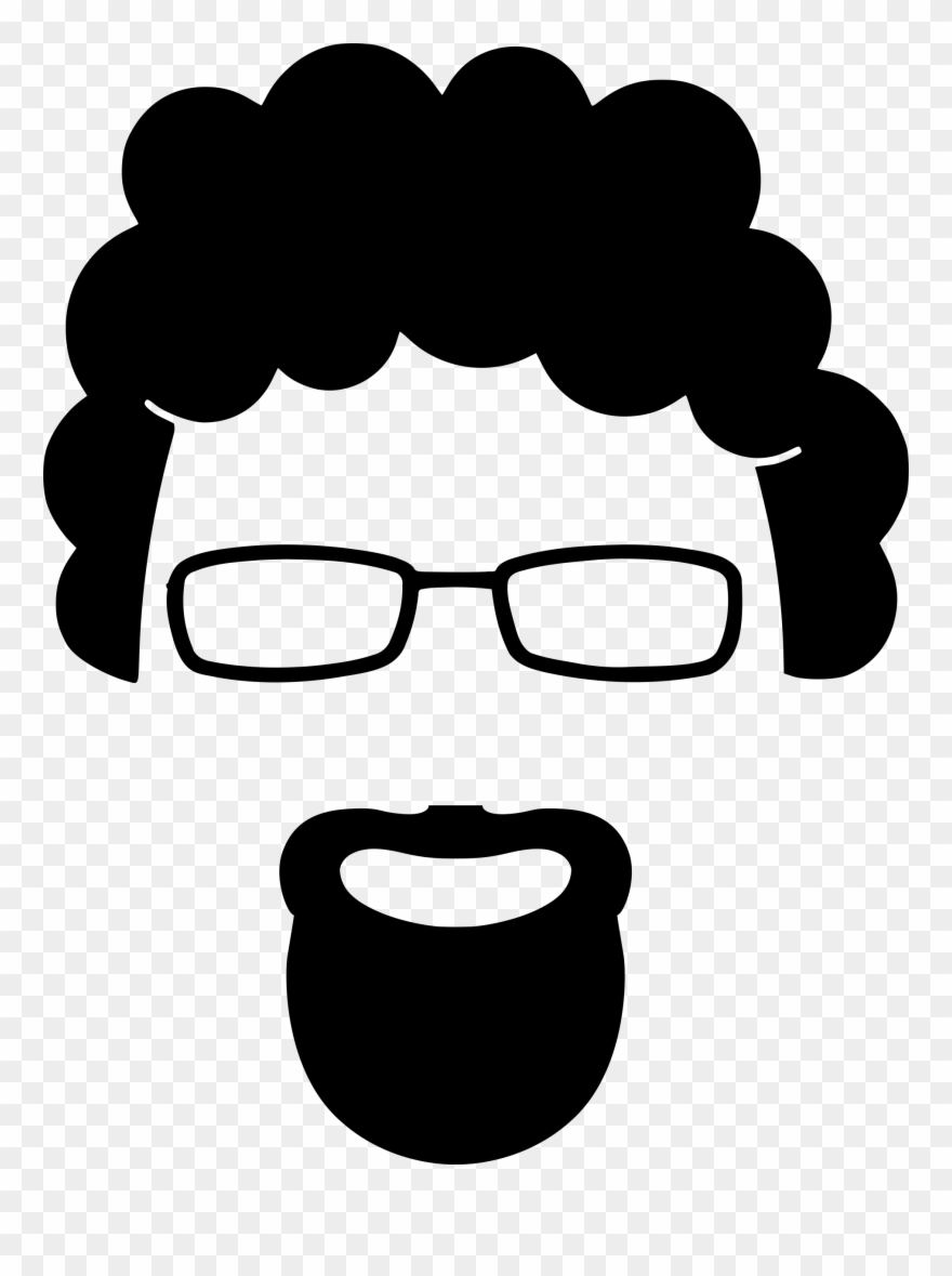 Big Beard Cliparts - Goatee Silhouette - Png Download