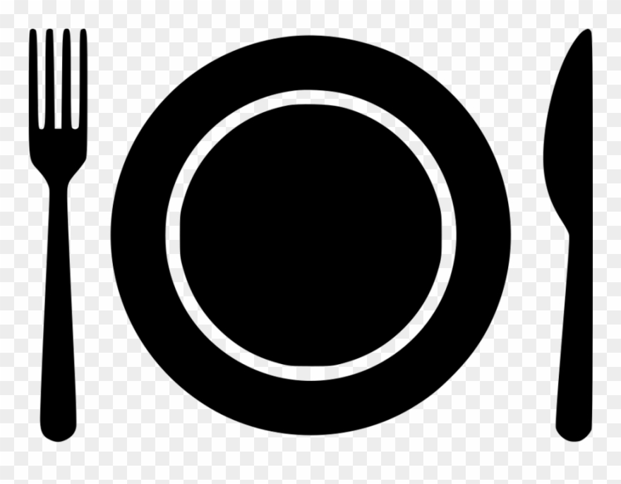 Plate Icon Png Clipart Fork Clip Art - Plate And Spoon Icon Transparent Png