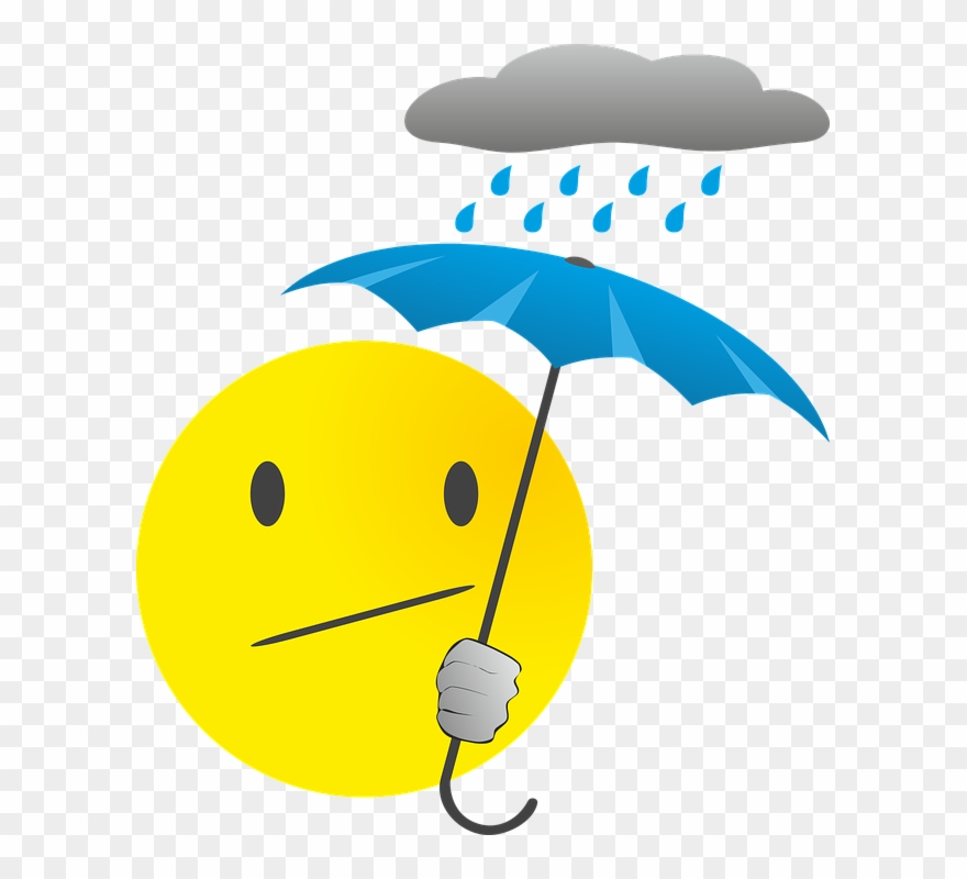 Hurricane Clipart House Damage - Rain Smiley - Png Download