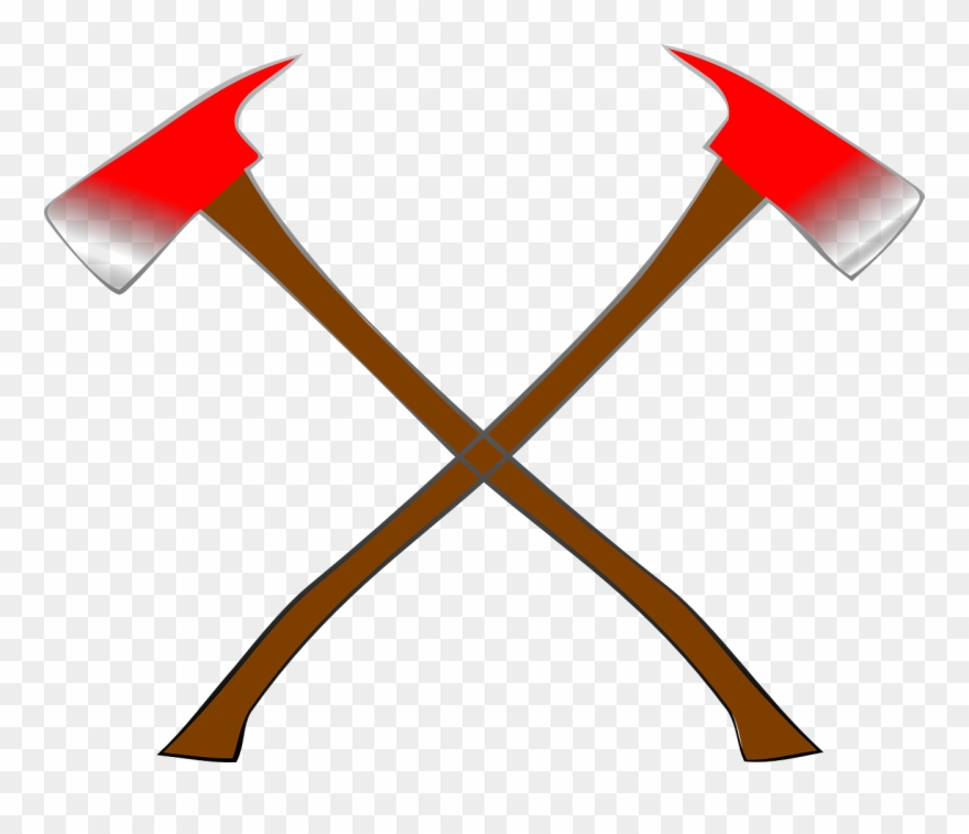 Viking Clipart Cross - Crossed Fire Axes Png Transparent Png