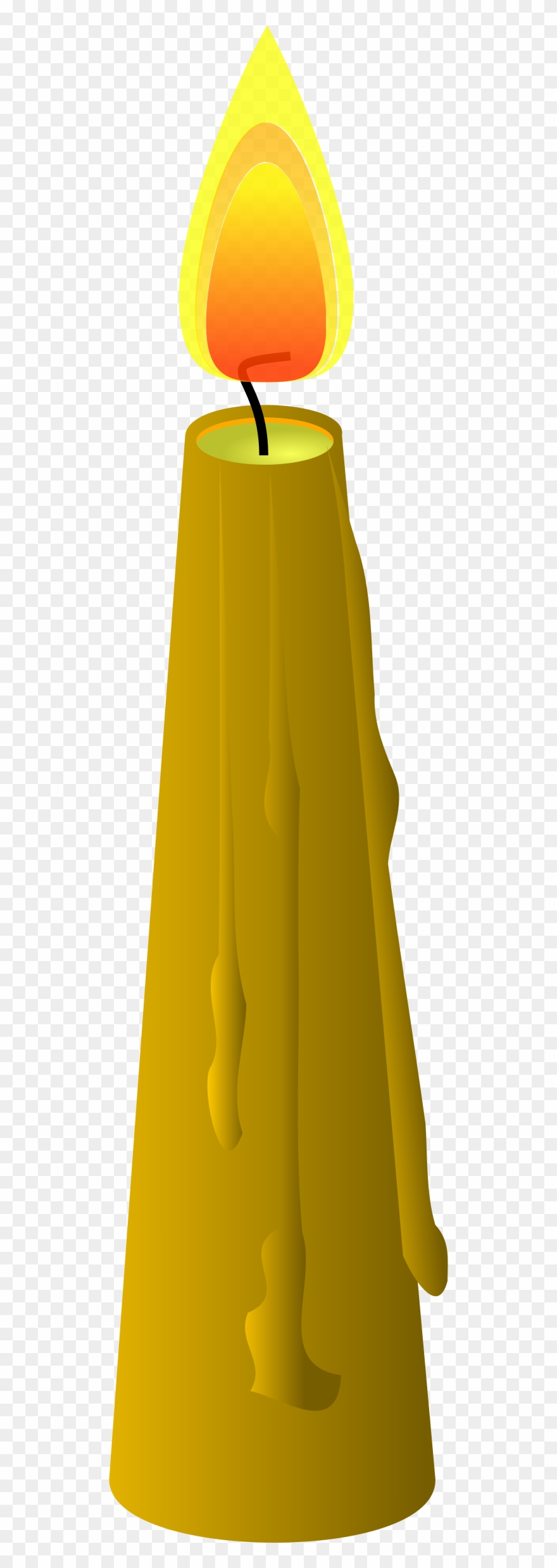 Clipart Beeswax Taper Candle - Bees Wax Clipart - Png Download