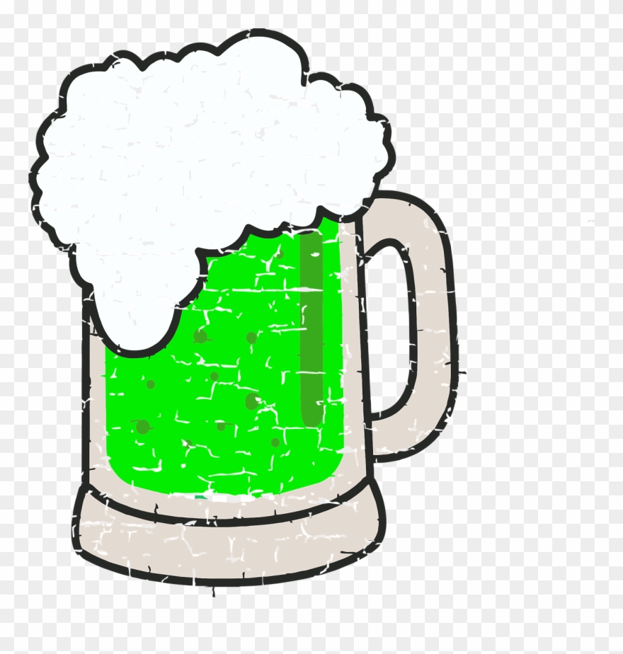 Green Beer,beer,irish,st Patrick's Day,st Paddy's Day,beverage - Tarro De Cerveza Dibujo Clipart