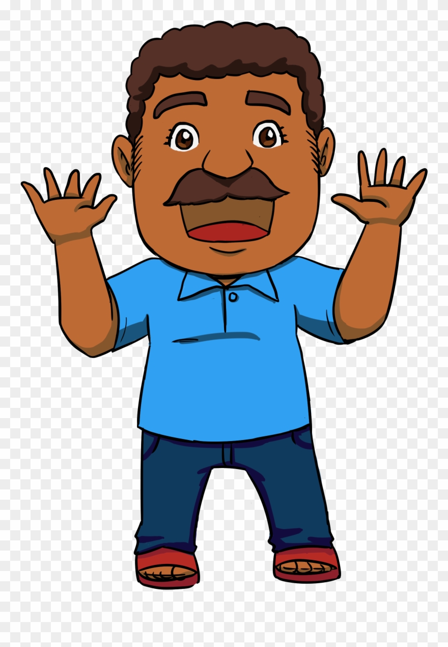 Desi Family Jester John - Indian Father Clipart - Png Download