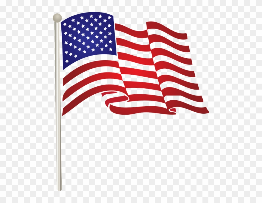 Illustration American Flag Transparent Png Stickpng - American Flag Clip Art Png