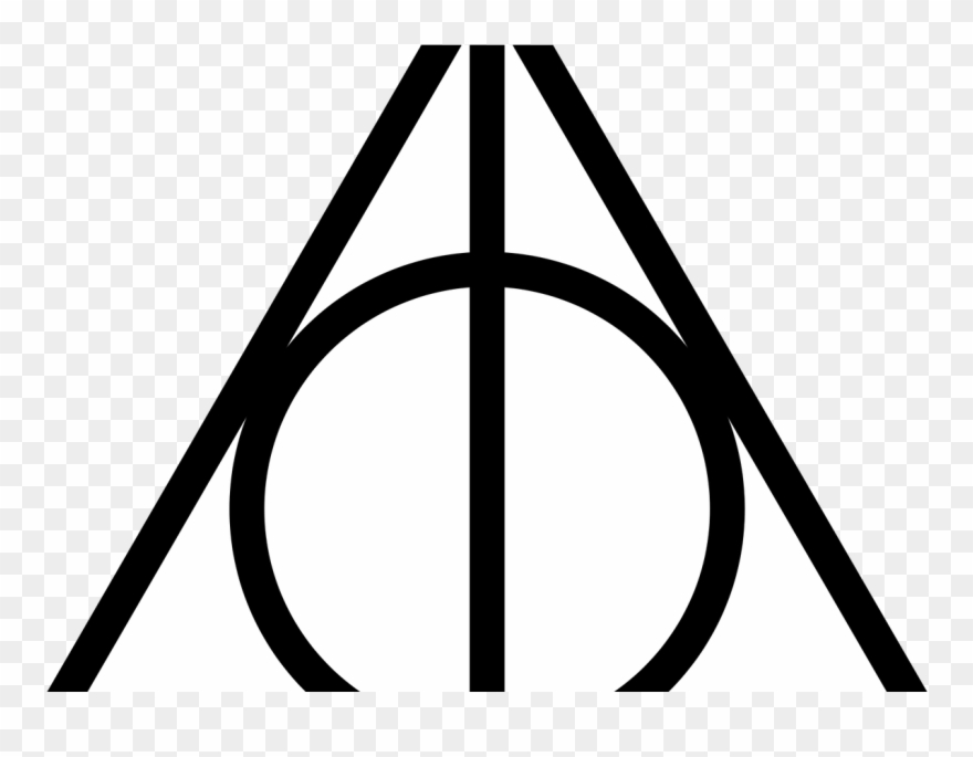 Harry Potter Dictionary The Deathly Hallows Deathly - Doni Della Morte Logo Clipart