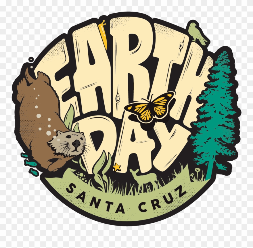 Santa Cruz Earth Day 2017 Clipart