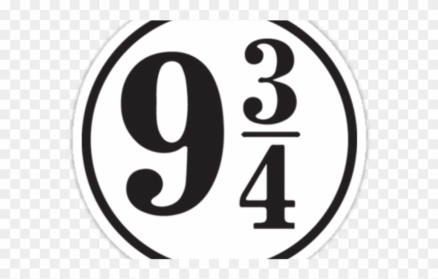 Harry Potter Clipart Platform 9 3 4 Printable - Peron 9 3 4 - Png Download