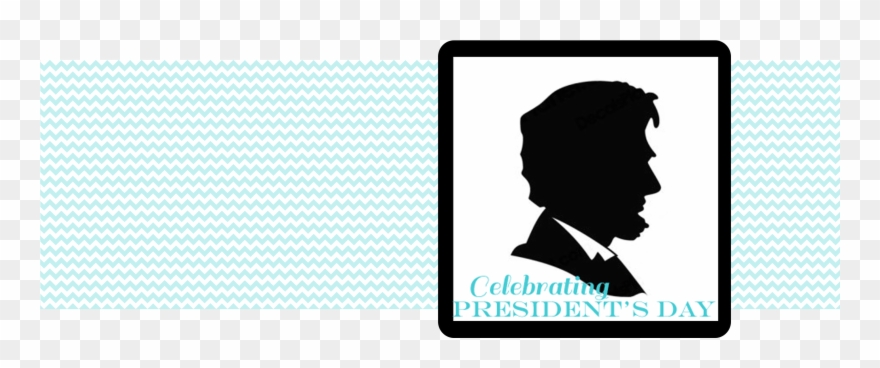 Celebrating President's Day Oopsey Daisy - Abraham Lincoln Silhouette Clipart
