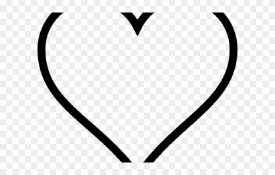 Heart Clipart Clipart Heart Shaped - Big Outline Of A Heart - Png Download