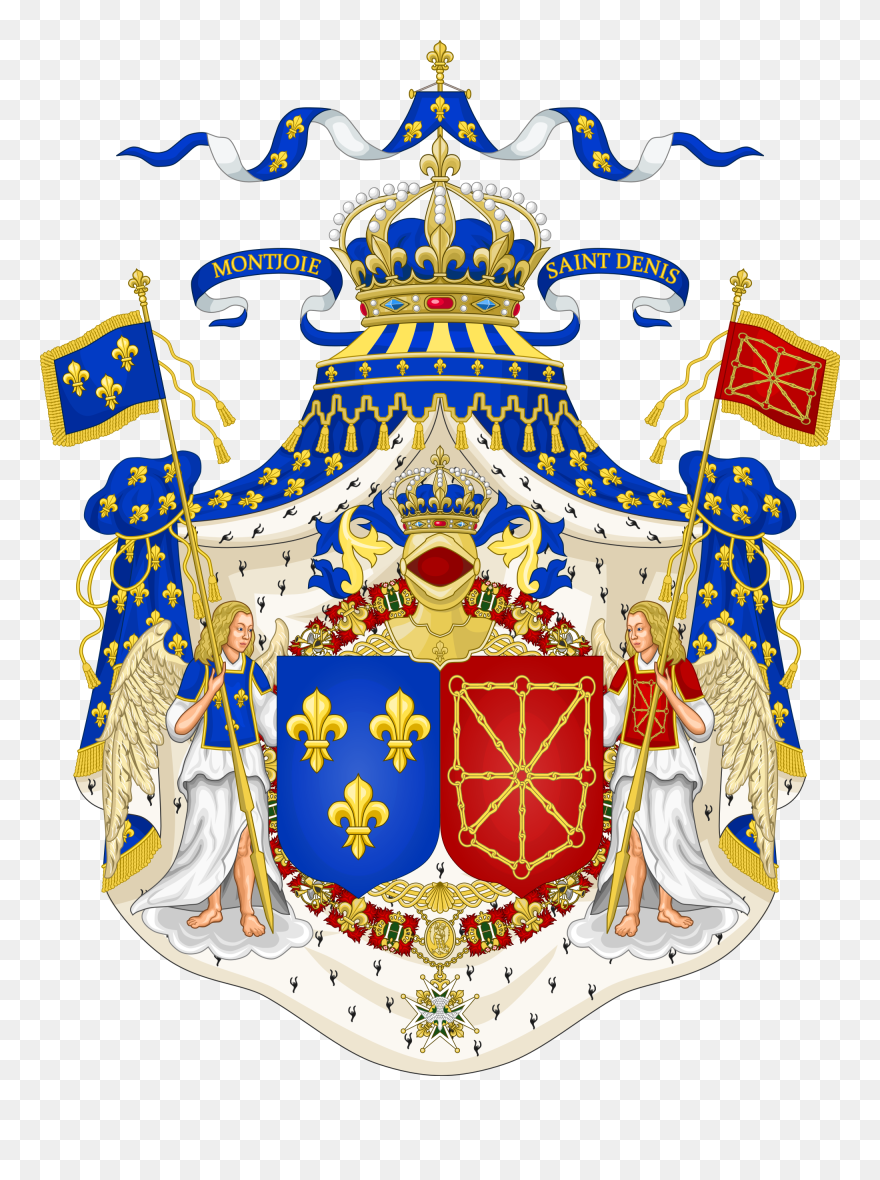 Grand Royal Coat Of Arms Of France Clipart
