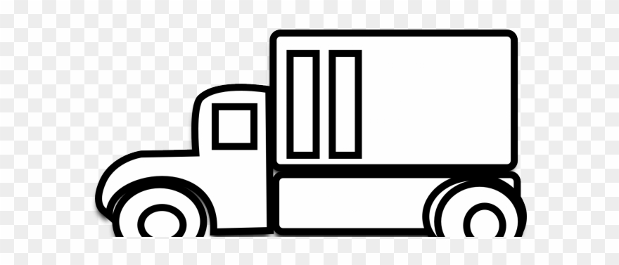 Fire Truck Clipart Long Truck - Car Clipart Black And White Free - Png Download