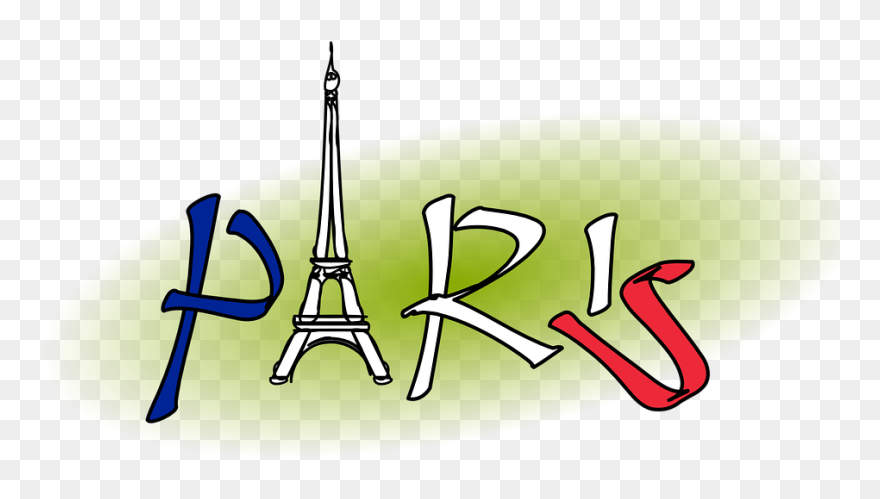 Clip Art Tags - Paris W Eiffel Tower 1 25 Magnet France French - Png Download