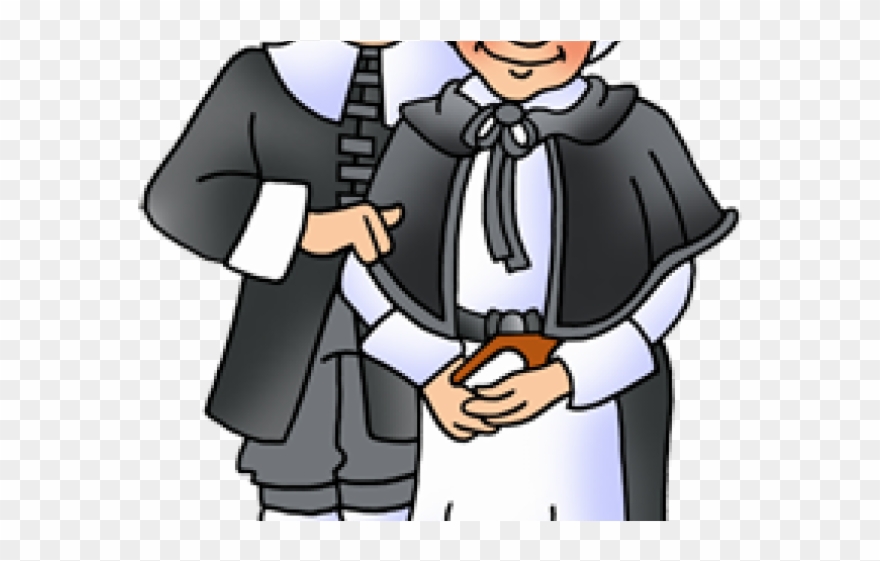 Pilgrim Clipart Body - Colonial Pilgrims Transparent Background - Png Download