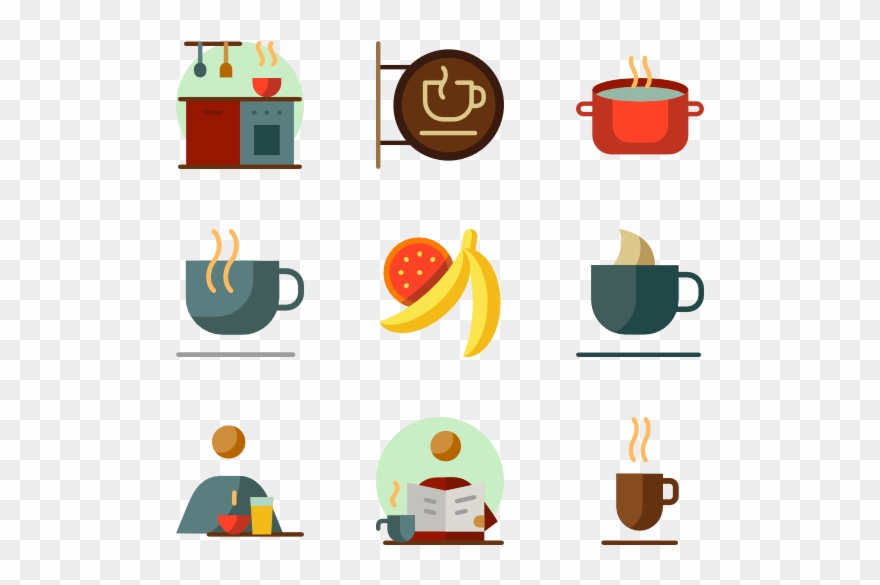 Icons Clipart Breakfast - Breakfast Icon Color - Png Download