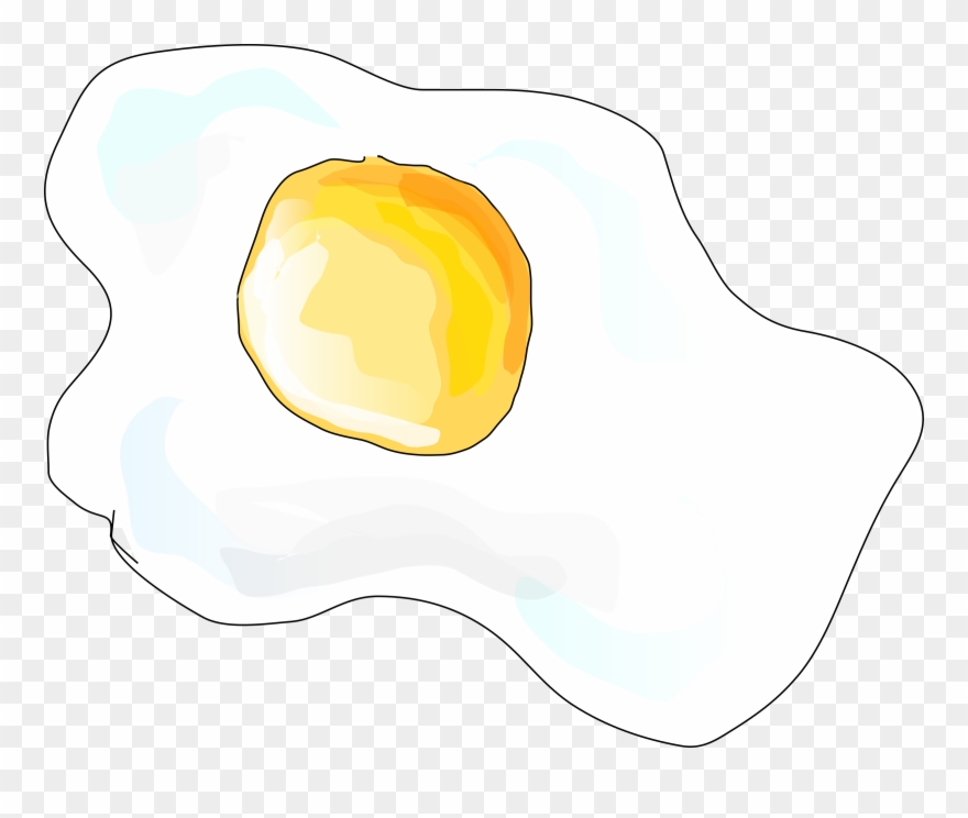 Fried Egg Omelette Frying Breakfast - Fried Egg Clip Art - Png Download
