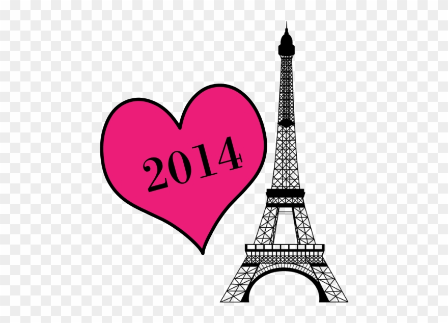 Eiffel Tower Personalizable Necklace - Merry Christmas Eiffel Tower Ornament (round) Clipart