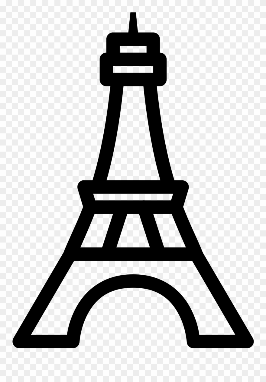Eiffel Tower Vector Icon Clipart