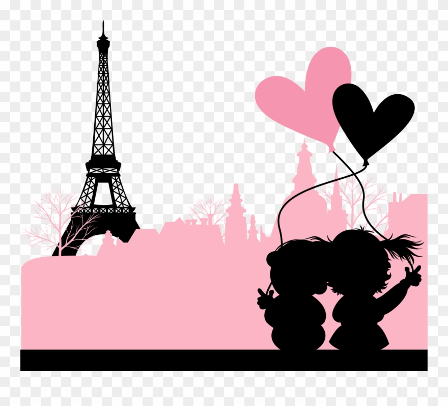 Valentine's Frases Clipart Valentine's Day Heart Gift - Happy Valentines Day Paris - Png Download