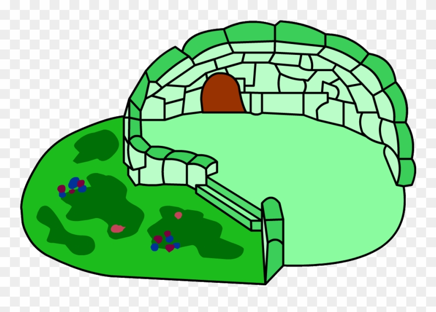 Green Clover Igloo Clipart