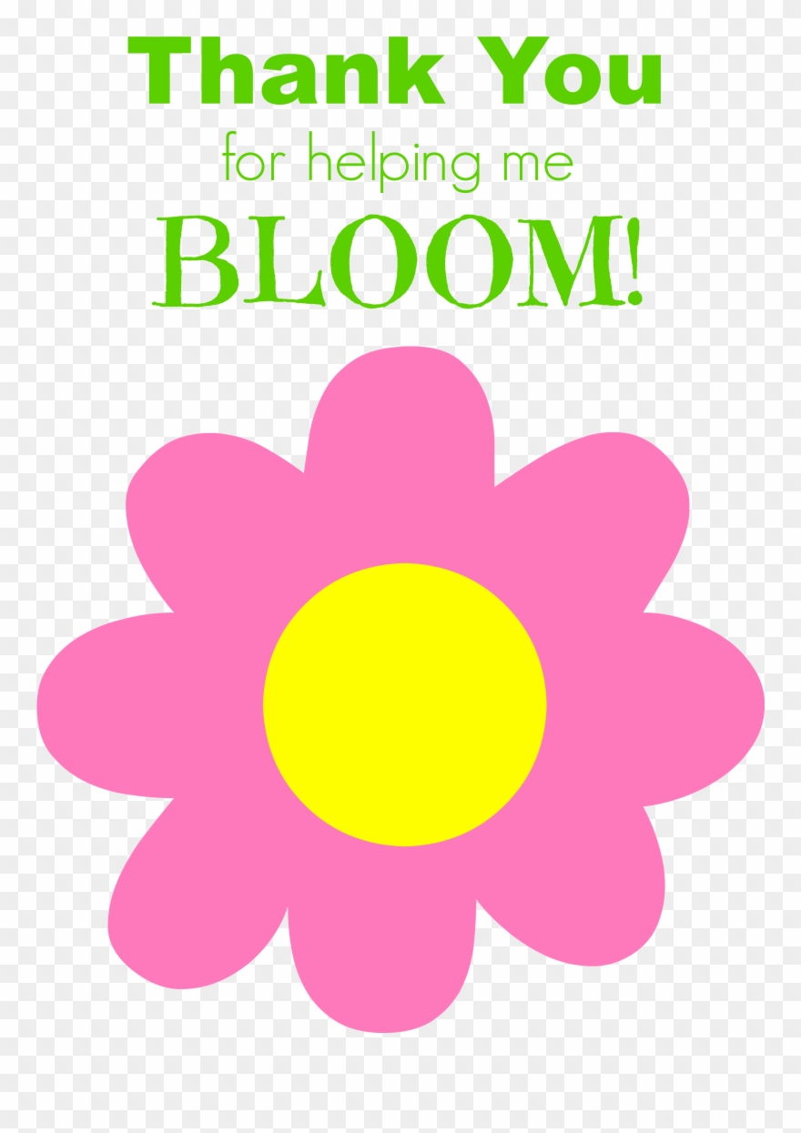 Eos Lip Balm Thank You Free Printable - Thank You For Helping Me Bloom This Year Clipart