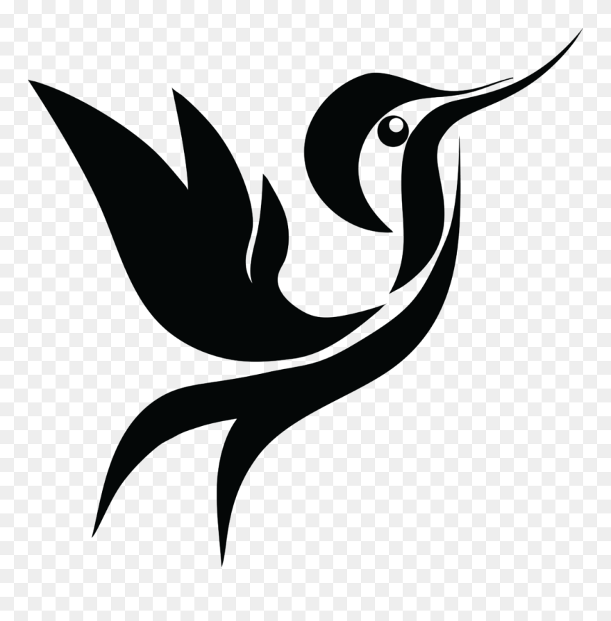 Stylized 20hummingbird 20silhouette 202 276596 Hummingbird - Silhouette Hummingbird Clipart