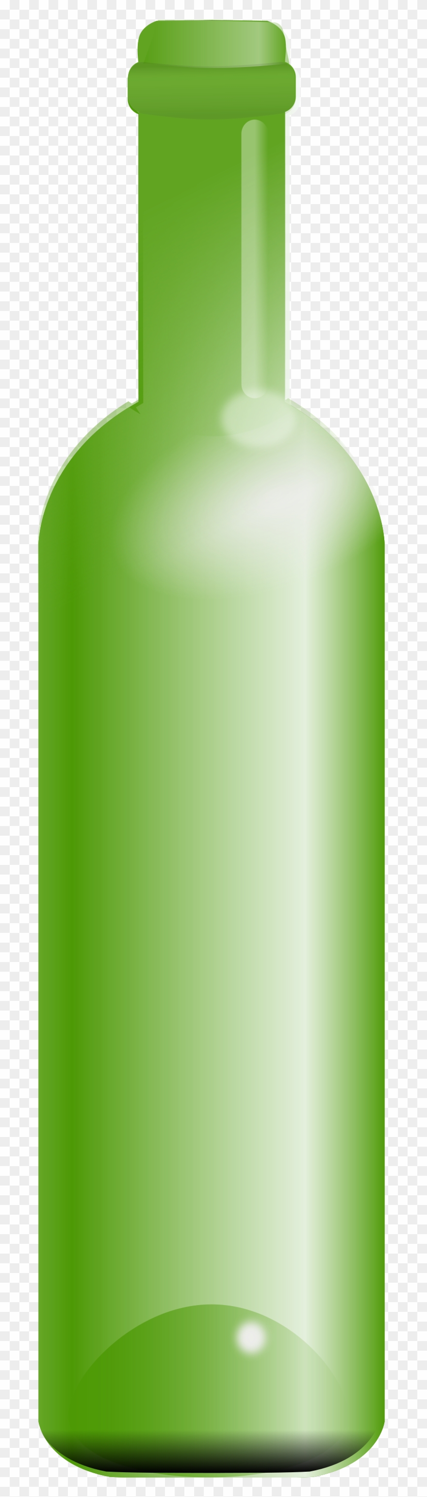 Bottle Free Stock Photo Illustration Of A Green Wine - Green Bottle Clipart - Png Download