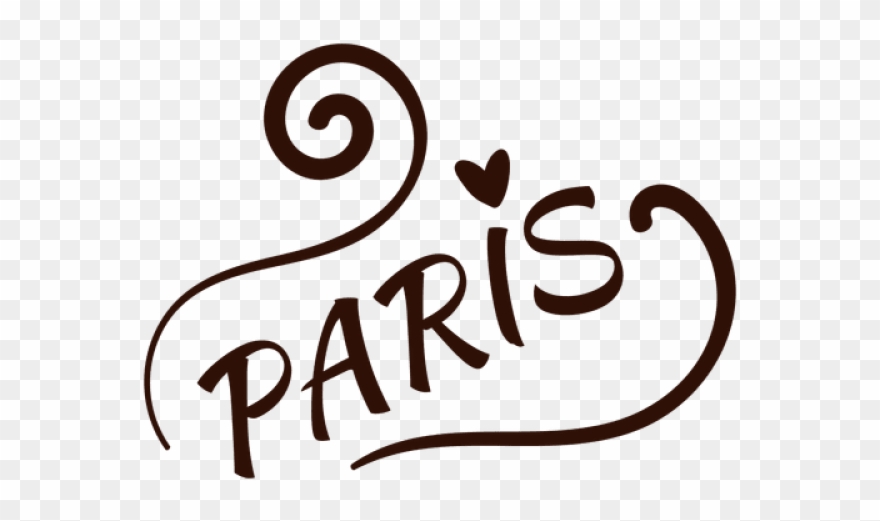 Paris Clipart Word Paris - Genie Paris Nylon 32 Ltrs Orange School Bag (paris - Png Download