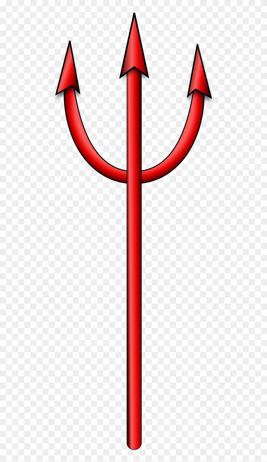Devil Clipart Word - Devil Pitchfork Vector - Png Download