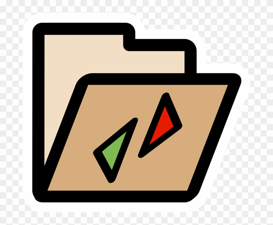 Computer Icons Document Art - Black And White File Folder Clipart - Png Download