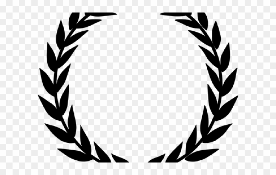 Winner Clipart Wreath - Black And White Vines Clipart - Png Download