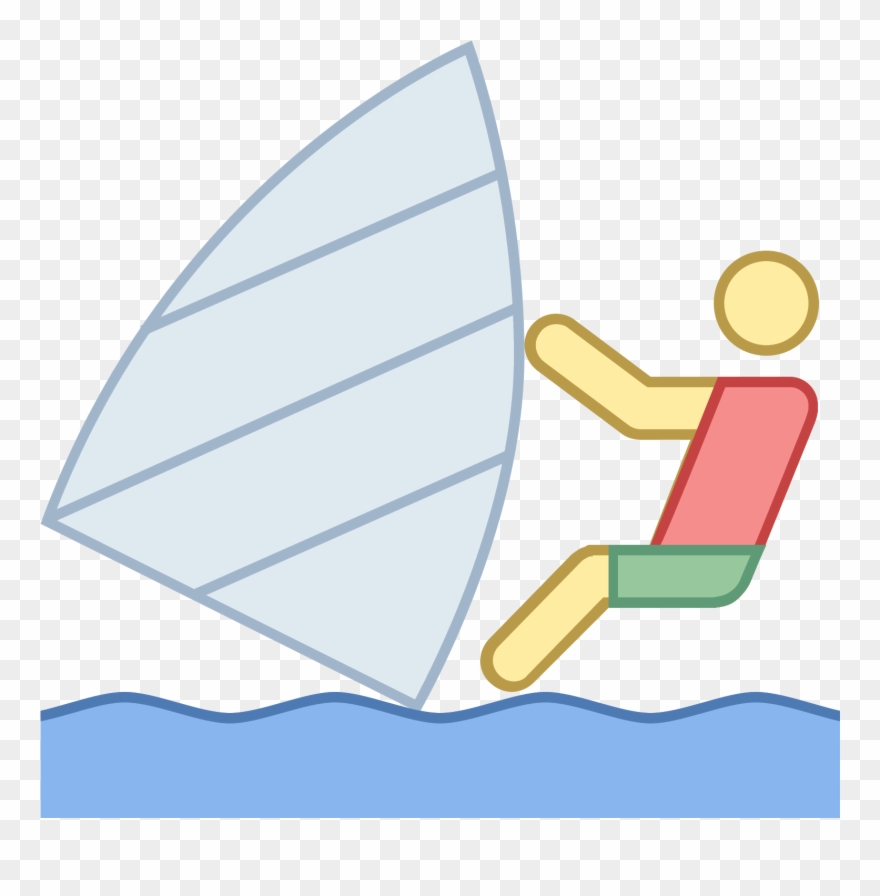 Windsurfing Icon - Download - Icon Clipart