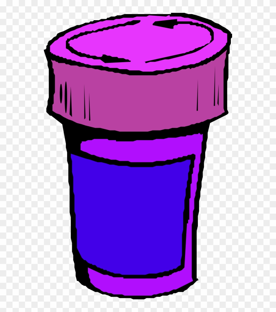 A Bottle For Pills - Glutathione K Side Effect Clipart