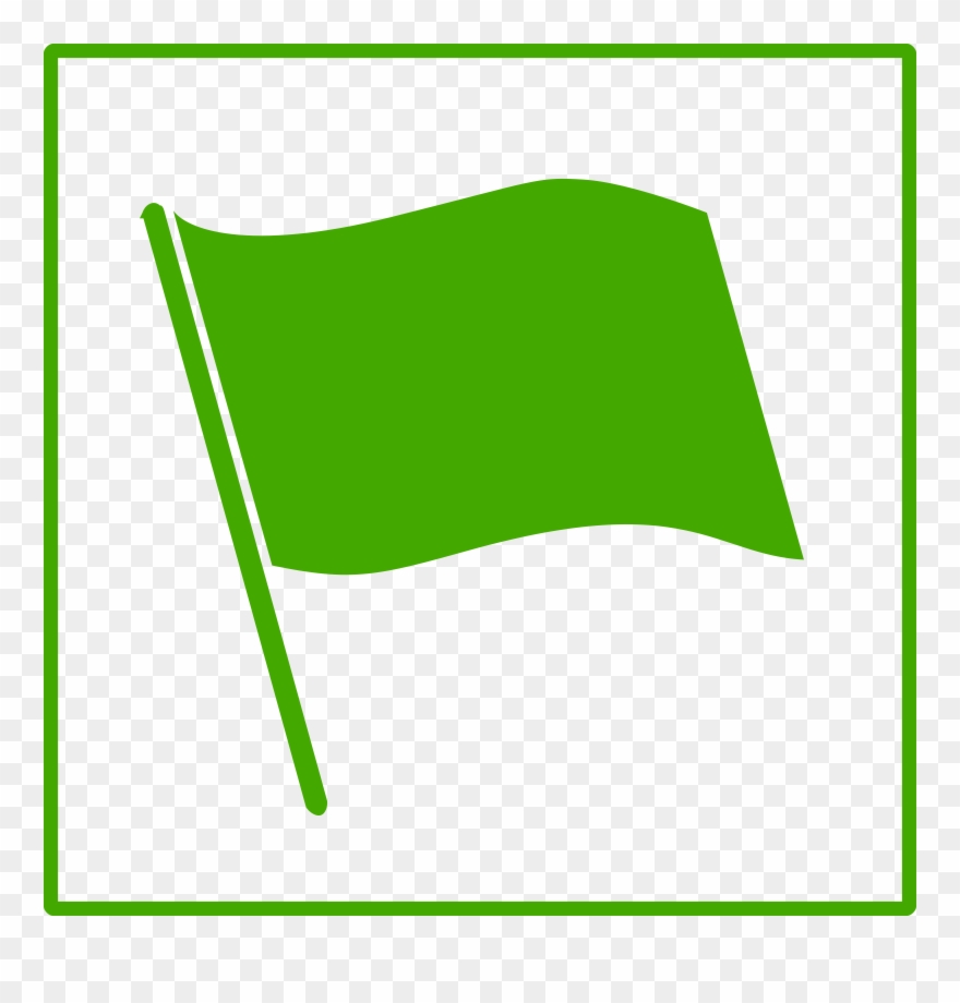 Clipart Eco Green Flag Icon Microsoft Powerpoint 2013 - Green Flag Icon - Png Download