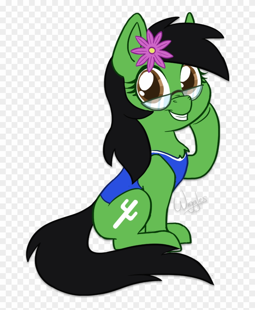 Wiggles, Flower, Flower In Hair, Glasses, Oc, Oc Only, Clipart