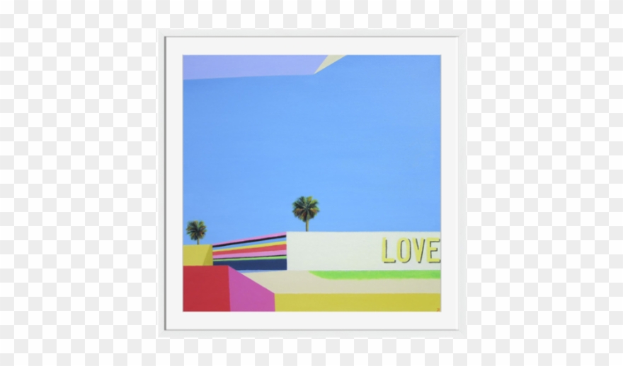 Love In The City Framed Art Clipart