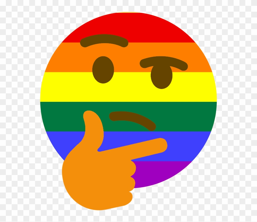 More Thinking Emoji Pride Clipart
