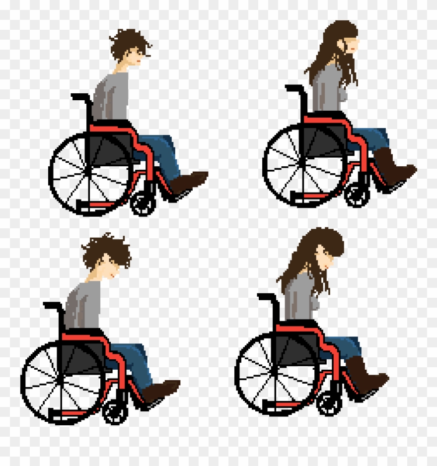 Wheelchair-folks Clipart
