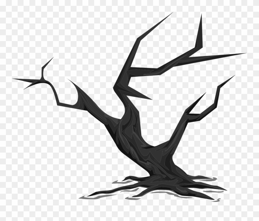 Tree Stump Clipart Black And White - Png Download
